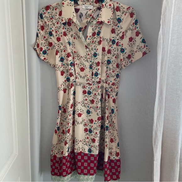 Sandro Ayeon Open-back Floral Silk Dress - Picture 10 of 10